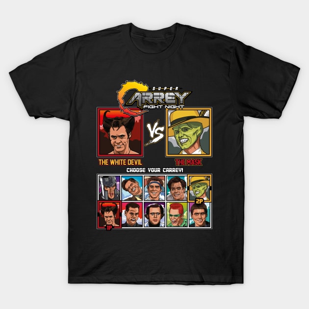 Jim Carrey Fight Night T-Shirt by RetroReview